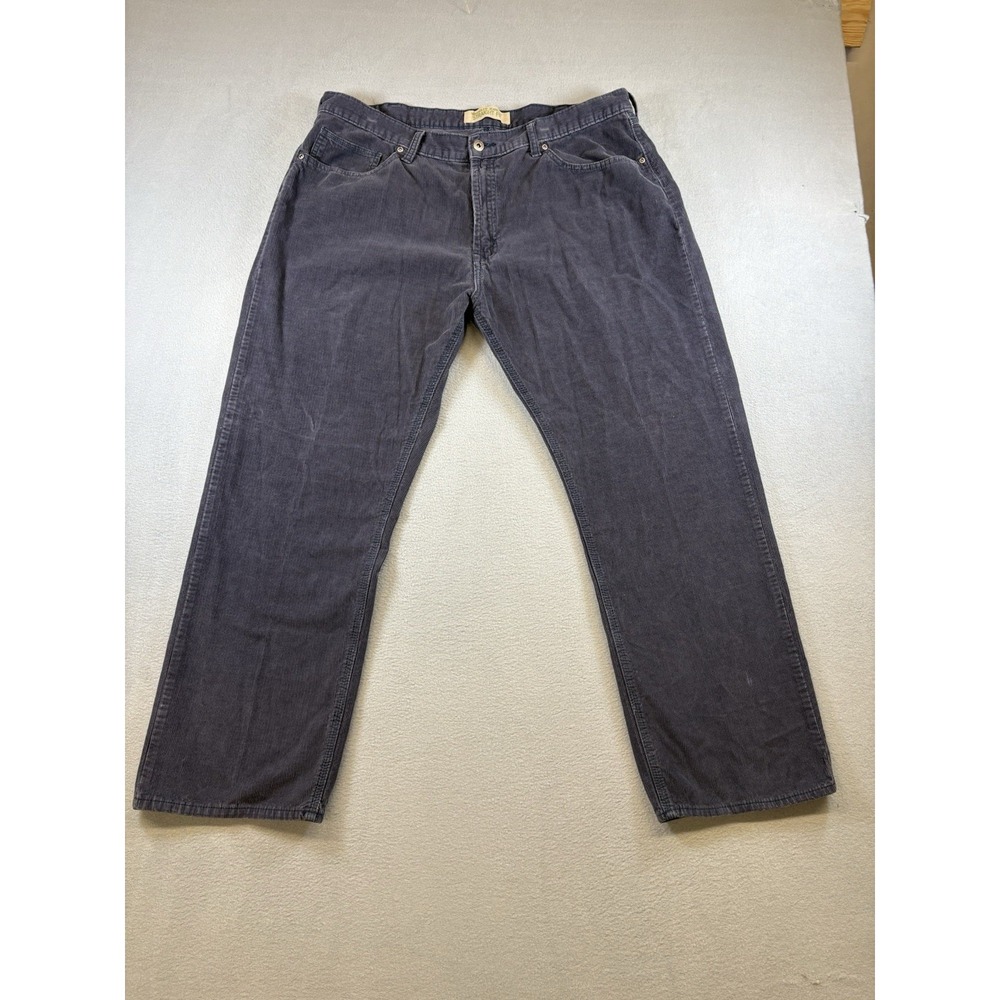 Wrangler Jeans Co Straight Fit Corduroy Pants Men's 40x30 Gray Casual